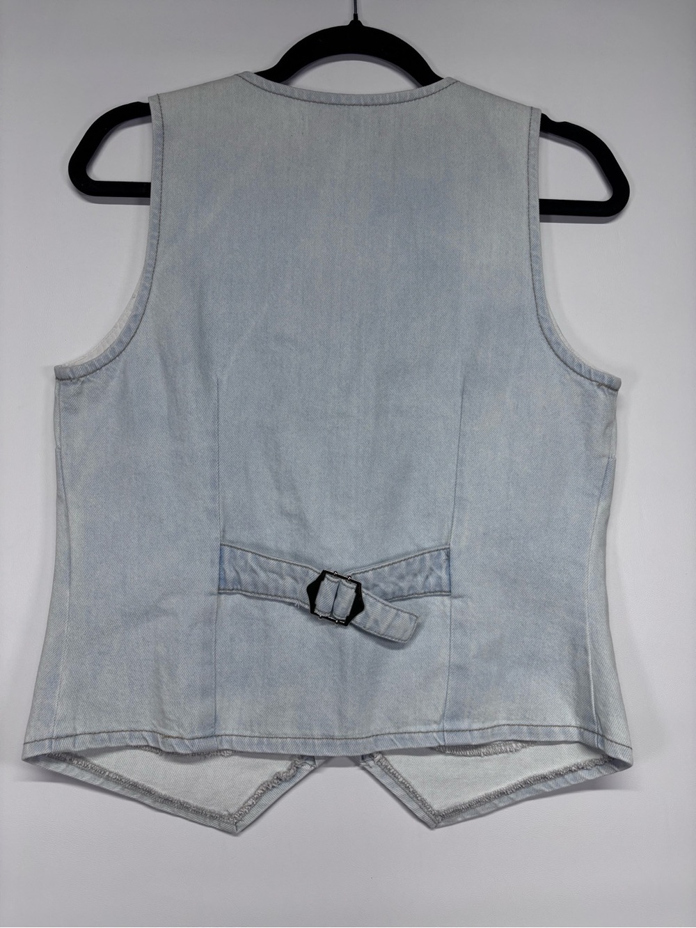 ✨Zenana Light Blue Denim Vest Women Jeans Size M - Picture 6 of 12